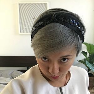 JENNIFER OUELLETTE black sequin headband